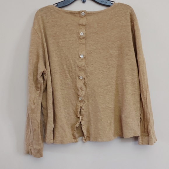 Poetry Linen button back top - Picture 8 of 9